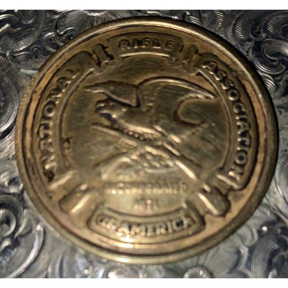Nra National Rifle Association America Hunting Montana Silversmiths Belt Buckle - Picture 2 of 8